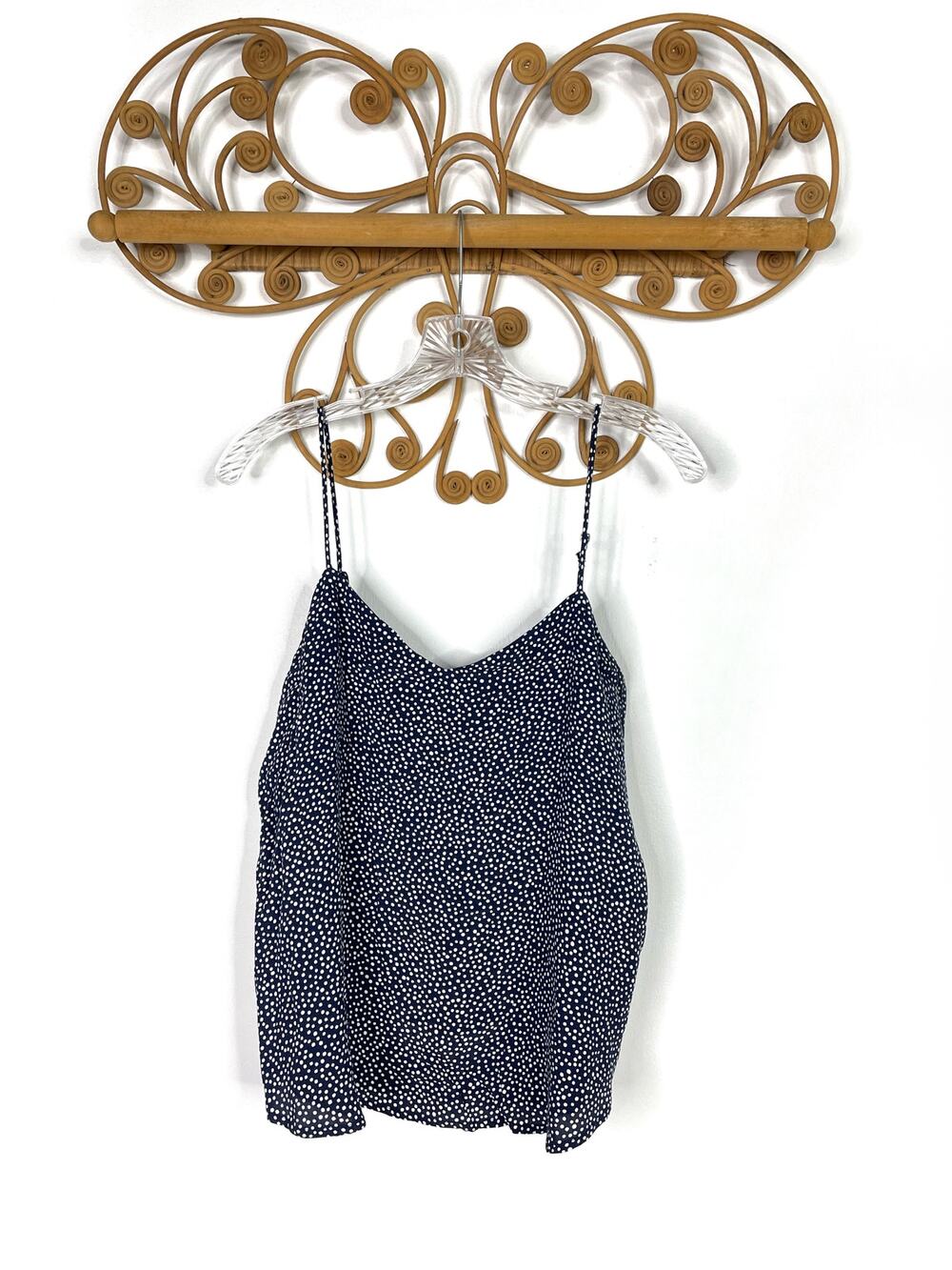 GAP easy cami blue navy dot M